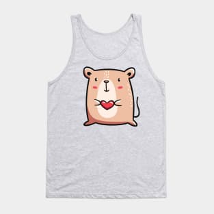 Mouse With Heart Tank Top